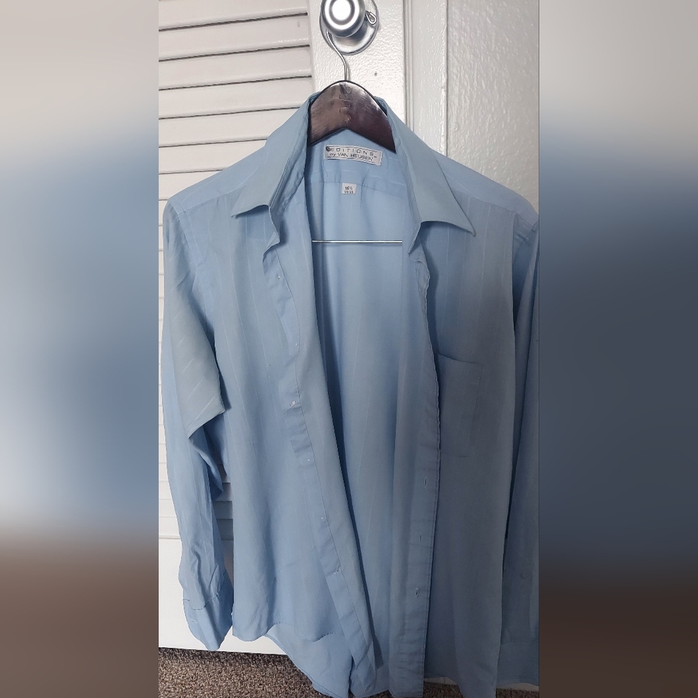 Light blue business button down